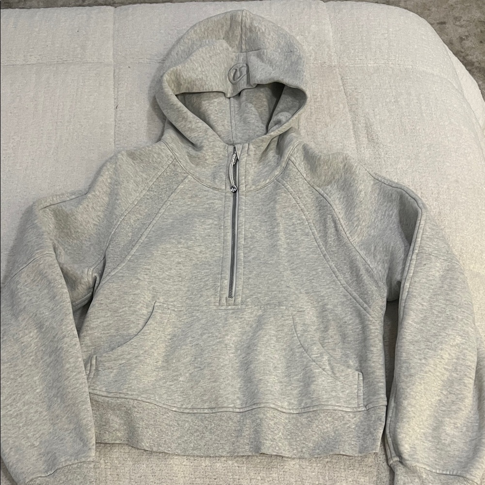 Lululemon Cropped Quarter Zip Scuba Hoodie